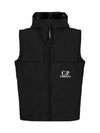 Kids Logo Hooded Vest 14CKOW003B 005968A 999 - CP COMPANY - BALAAN 1