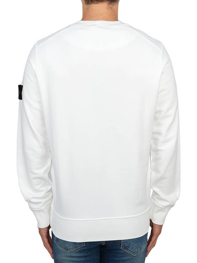 Wappen Patch Garment Dyed Sweatshirt White - STONE ISLAND - BALAAN 4