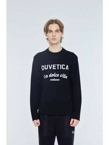 Poseidone black men s knit - DUVETICA - BALAAN 1