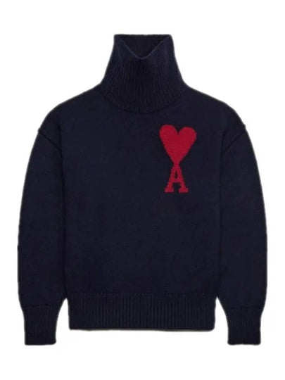 De Coeur Turtleneck Navy - AMI - BALAAN 2