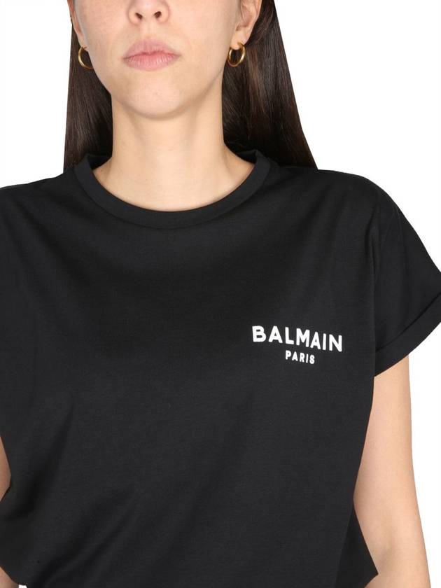 long sleeve t-shirt BF1EF010BB01 EAB BLACK - BALMAIN - BALAAN 5