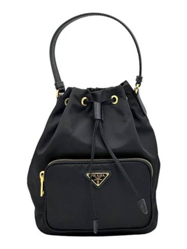 Duet Re-Nylon Bucket Bag Black Gold - PRADA - BALAAN 2