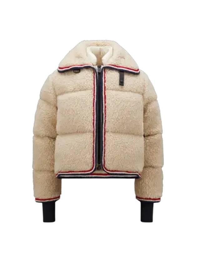 23FW Logo Patch Teddy Fleece Jacket 1A00027 899N5 034 - MONCLER - BALAAN 1