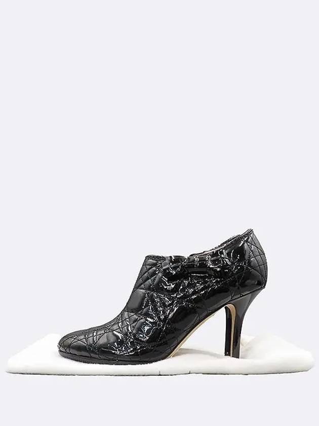 Black Patent Cannage Women s Short Shoes 37 - DIOR - BALAAN 6