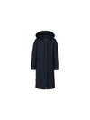 Women's Detachable Hooded Diamond Quilted Long Padding Coral Navy - BURBERRY - BALAAN 2