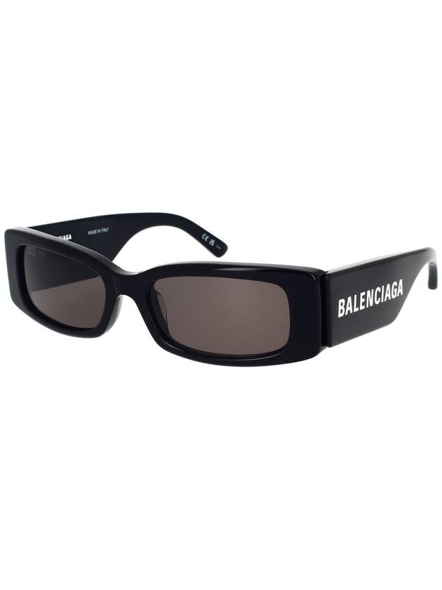 Eyewear Logo Print Rectangular Frame Sunglasses Black - BALENCIAGA - BALAAN 3