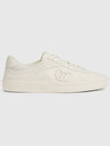 Interlocking G Suede Low-Top Sneakers White - GUCCI - BALAAN 1