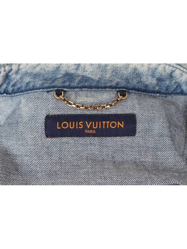 Denim Overshirt Jacket L - LOUIS VUITTON - BALAAN 8