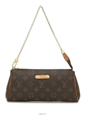 Monogram Eva Clutch Chain Cross Gold Pouch Poche M95567 - LOUIS VUITTON - BALAAN 1