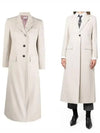 Waterproof Twill Wide Lapel Over Single Coat Khaki - THOM BROWNE - BALAAN 2