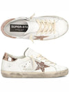 Women's Superstar Low Top Sneakers White Peach Pink Peach Pink - GOLDEN GOOSE - BALAAN 2