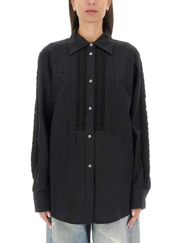 Sincere Pleated Kitchen Weave Shirt Black - OUR LEGACY - BALAAN 1