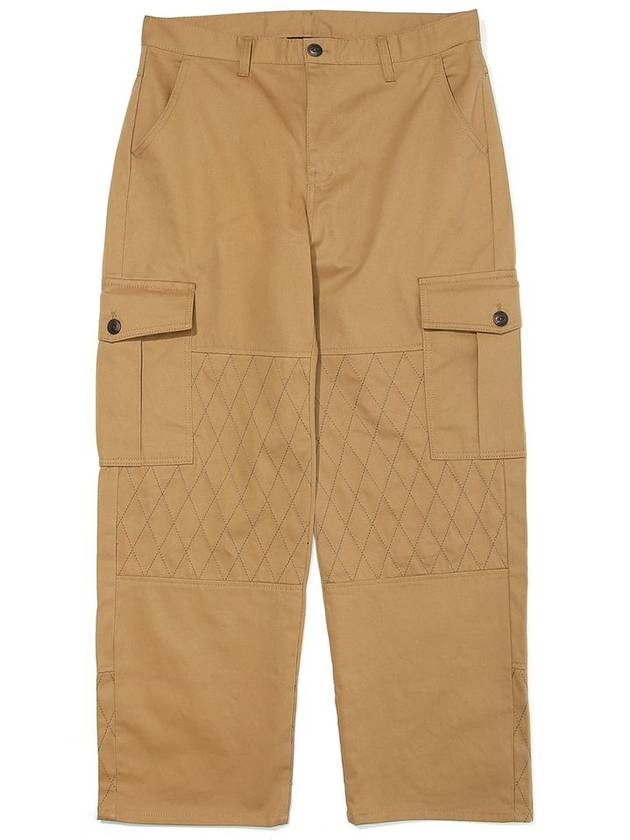 Cotton Double Cargo Wide Pants Beige - OGARP - BALAAN 2