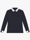 Drew Sleeve Modification Pique Collar T-shirt DM41LT33NAVY - DRUH GOLF - BALAAN 1