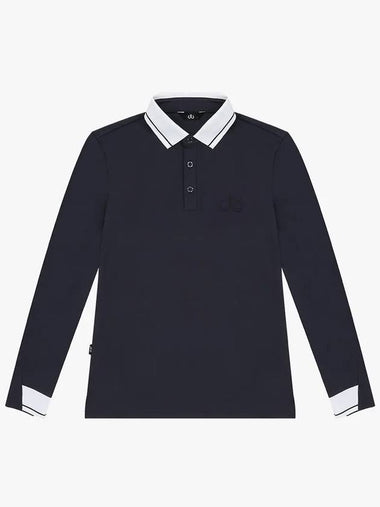 Drew Sleeve Modification Pique Collar T-shirt DM41LT33NAVY - DRUH GOLF - BALAAN 1