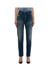 Denim Straight Jeans Blue - SAINT LAURENT - BALAAN 2