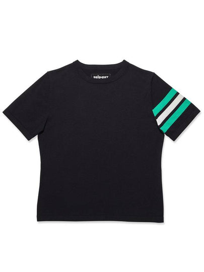 Signature line short sleeve round knit WOMAN BLACK T22WTN0409 - TRIMERE - BALAAN 2