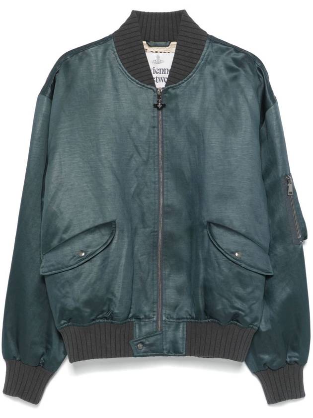 Bernardo Bomber Jacket Blue Grey - VIVIENNE WESTWOOD - BALAAN 2