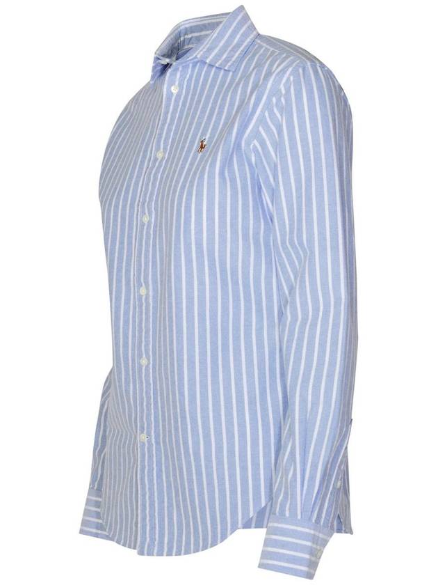 Pony Classic Fit Long Sleeve Shirt Blue - POLO RALPH LAUREN - BALAAN 3