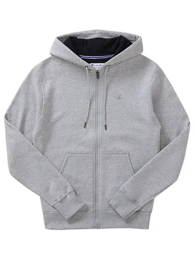 Power Blend Fleece Zip-Up Hoodie Grey - CHAMPION - BALAAN 3