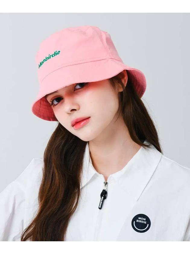 Script color bucket hat PINK - MONBIRDIE GOLF - BALAAN 8