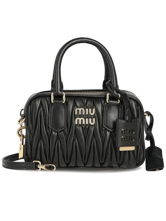 Matelasse Nappa Leather Tote Bag Black - MIU MIU - BALAAN 3