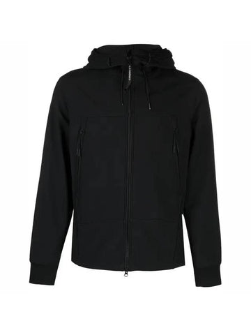 Shell R Goggle Hooded Jacket Black - CP COMPANY - BALAAN 1