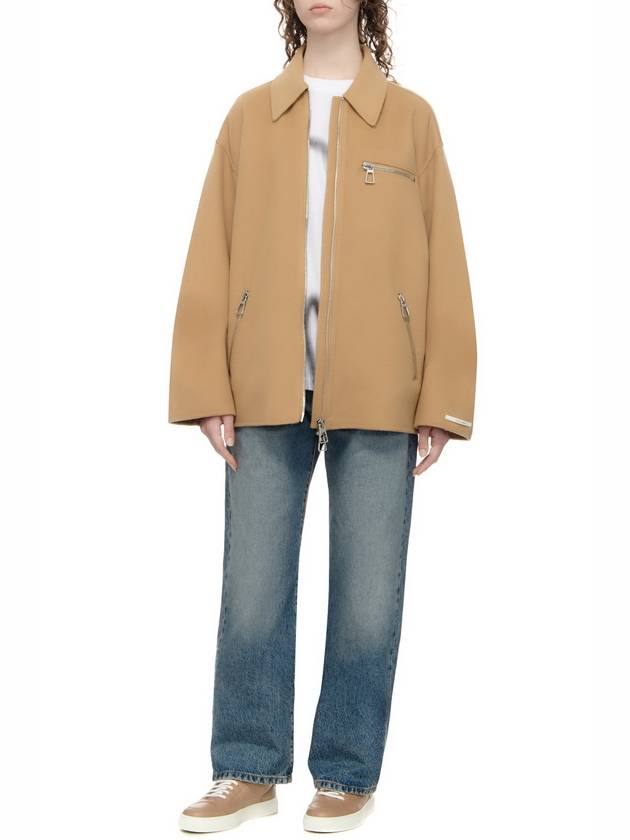 Stop Pure Wool Jacket Beige - MAX MARA SPORTMAX - BALAAN 3