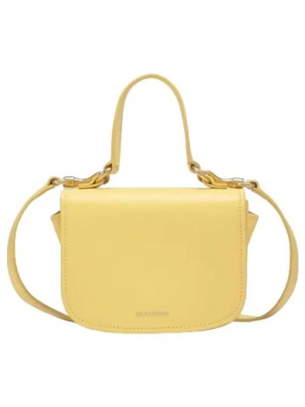 Mini Logo Tote Bag Yellow Handbag - JIL SANDER - BALAAN 1