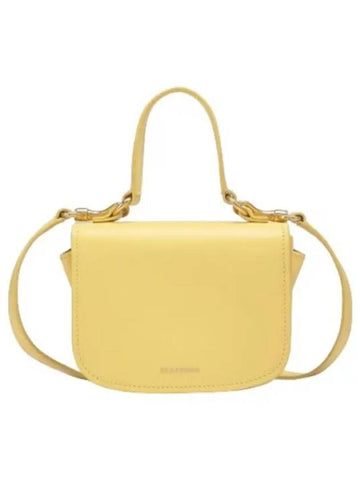 Mini Logo Tote Bag Yellow Handbag - JIL SANDER - BALAAN 1