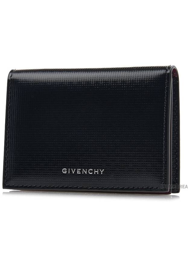 4G Classic Grain Calfskin Half Wallet Black - GIVENCHY - BALAAN 3