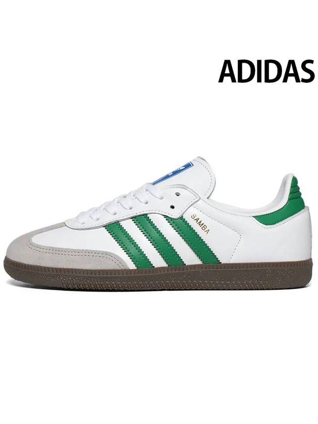 Samba OG Low Top Sneakers White Green - ADIDAS - BALAAN 2