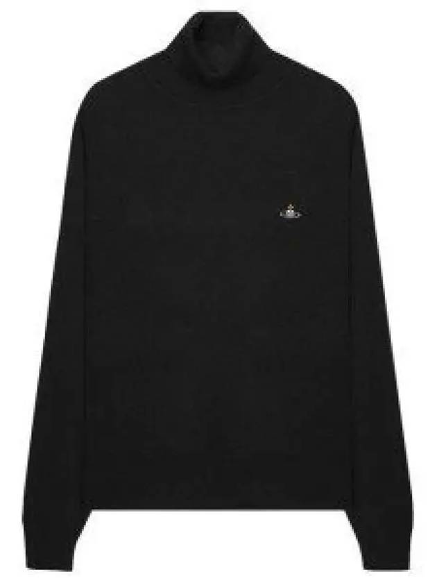 Black embroidered turtleneck N401 2701000J Y000S Men s 1231161 - VIVIENNE WESTWOOD - BALAAN 1