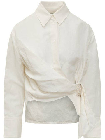 JW Anderson Draped Twisted Shirt - JW ANDERSON - BALAAN 1