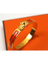 Mini Click Kelly Bracelet Orange Gold H200004FP - HERMES - BALAAN 4