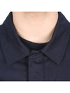 Metropolis Series Gabardine Pocket Long Sleeve Shirt Navy - CP COMPANY - BALAAN 8