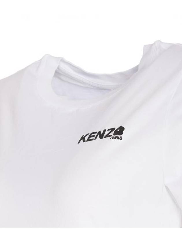 Boke Flower 2 0 Classic Cotton Short Sleeve T-Shirt White - KENZO - BALAAN 4