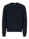 Embroidered Heart Logo Sweatshirt Navy - AMI - BALAAN 2