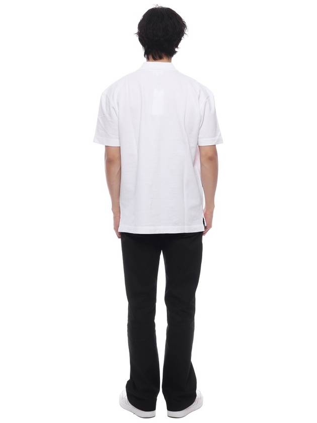 Piquet Polo Shirt White - MAISON KITSUNE - BALAAN 6