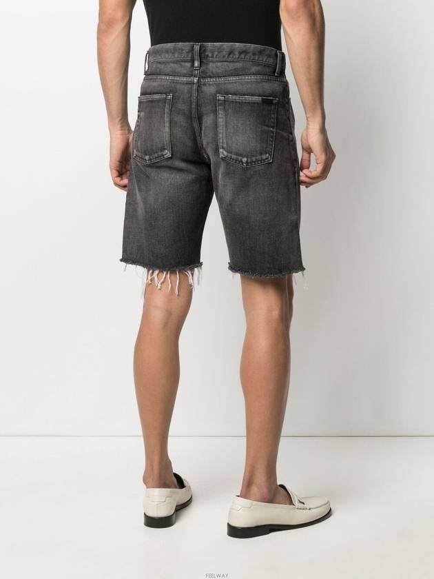 Denim Bermuda Shorts - SAINT LAURENT - BALAAN.