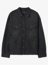 Political Campaign Logo Oversized Denim Jacket Black - BALENCIAGA - BALAAN 2