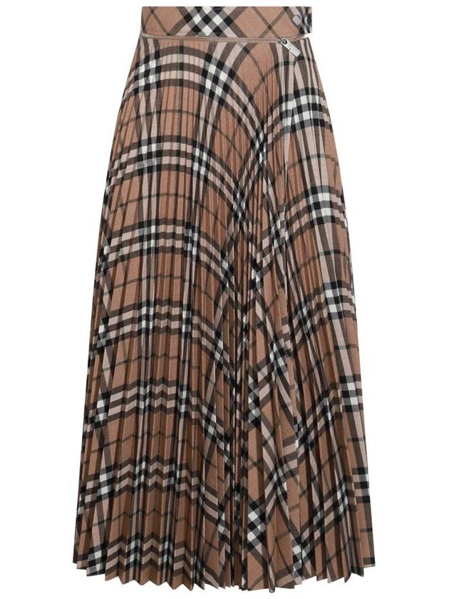 Burberry Beige Wool Skirt - BURBERRY - BALAAN 1