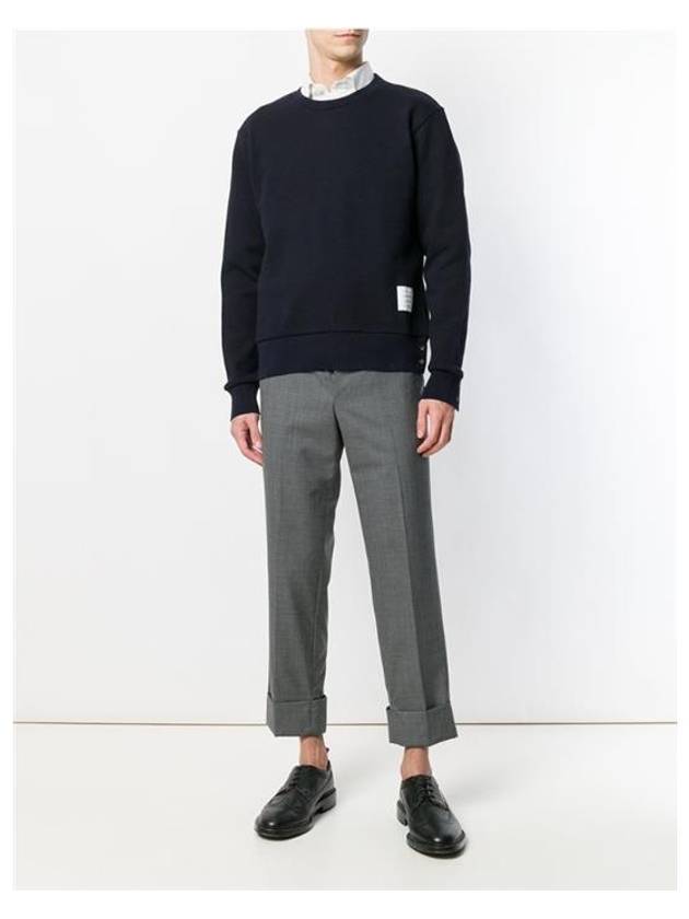 Center Back Stripe Crewneck Sweatshirt Navy - THOM BROWNE - BALAAN 3