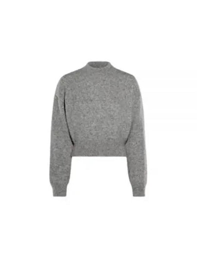 Intarsia Knit Logo Crew Neck Knit Top Grey - JACQUEMUS - BALAAN 2