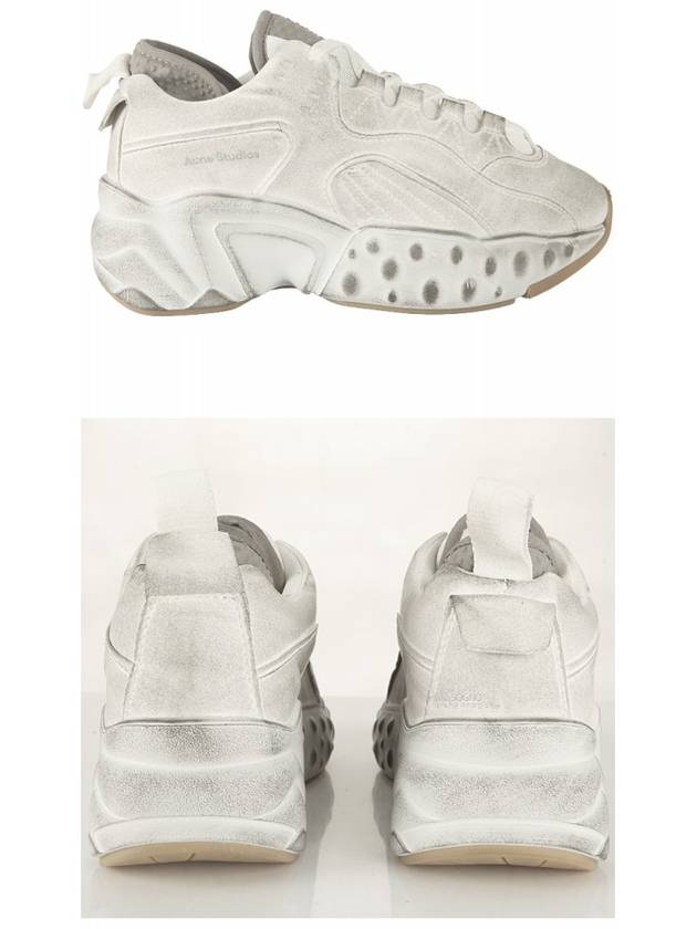 Manhattan Tumbled Low Top Sneakers White - ACNE STUDIOS - BALAAN 5