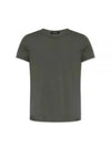 Cotton Crew Neck Short Sleeve T-Shirt Military Green - TOM FORD - BALAAN 2