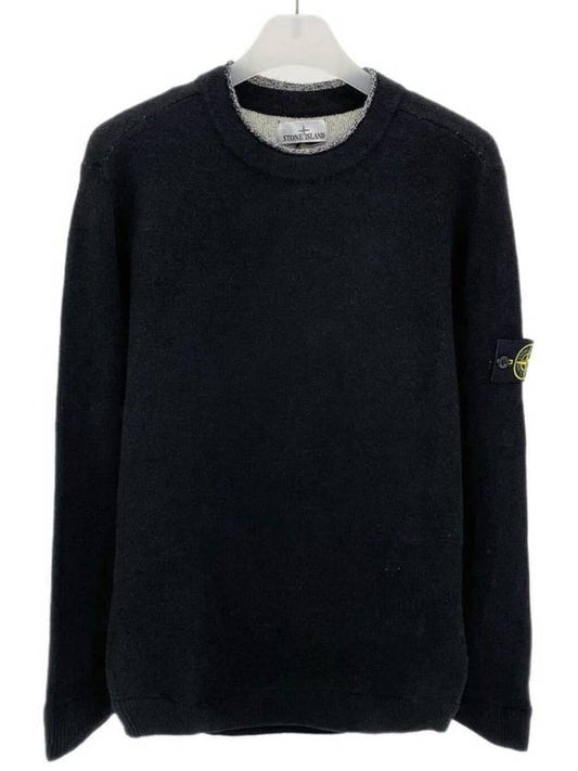 Waffen Patch Crew Neck Sweatshirt Black - STONE ISLAND - BALAAN 2