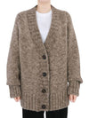 Botanical Dyed V-Neck Knit Cardigan Brown - MAISON MARGIELA - BALAAN 2