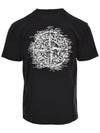 Garment Dyed Institutional One Print Cotton Jersey Short Sleeve T-Shirt Black - STONE ISLAND - BALAAN 3