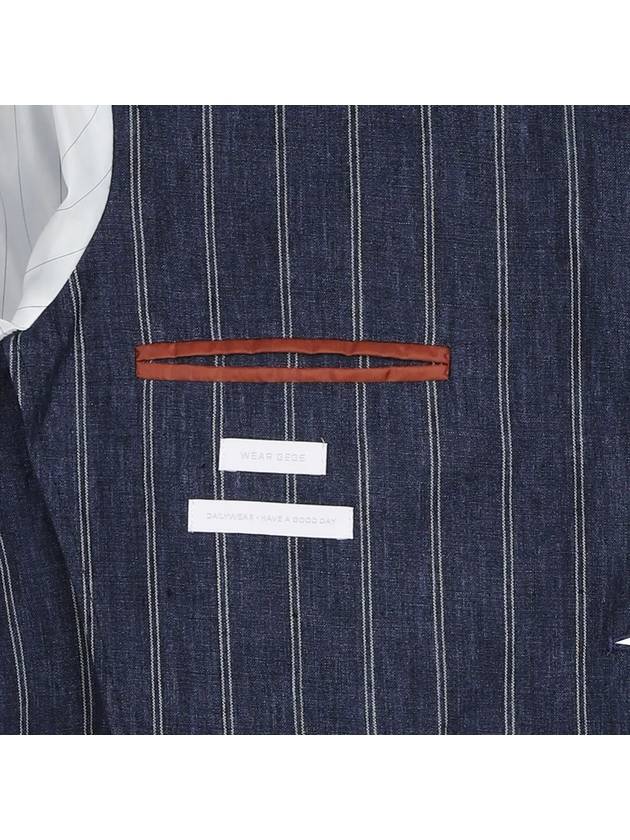 Men's Linen Striped Jacket MMJAM5T34 771 - AT.P.CO - BALAAN 6